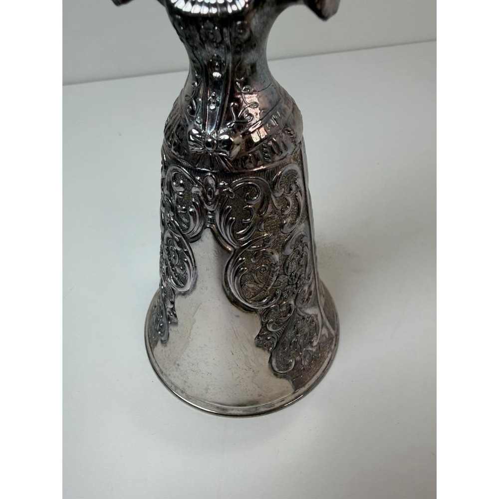 Silver Plated Wedding Cup German Chalice Lady Bridal Toasting Vintage - Picture 2 of 8